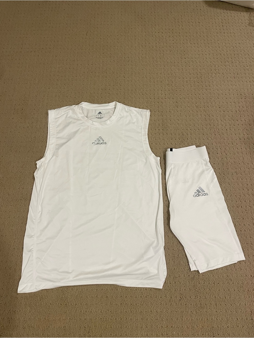 Adidas Men’s White Compression Set